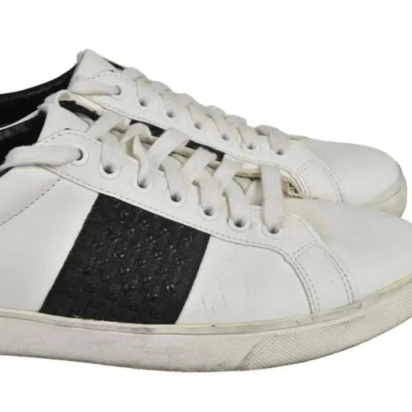 Zara Sneaker White Black Lace Up Size 43 - Picture 2 of 12